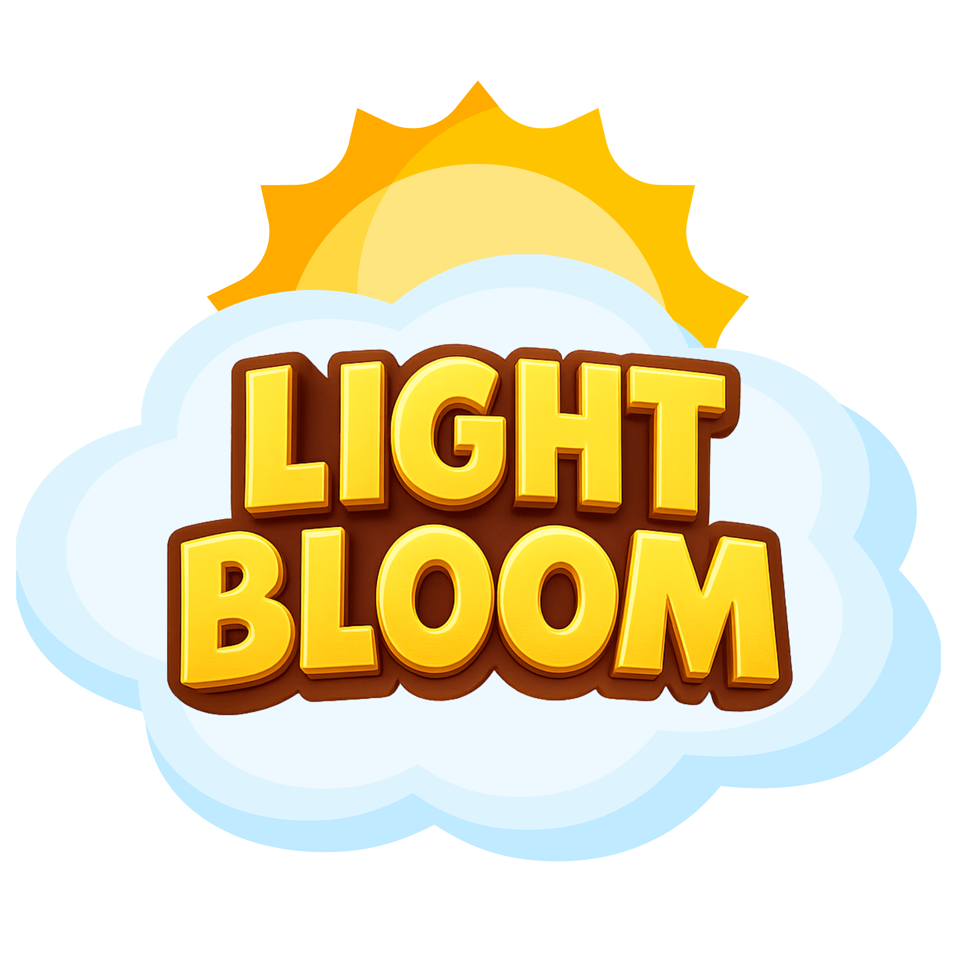 Light Bloom Name Logo